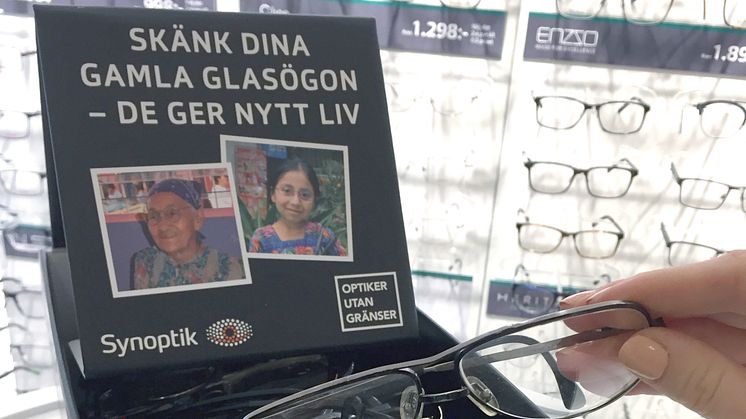 Synoptik öppnar butik i Lidköping – inviger glasögoninsamling till Optiker utan gränser