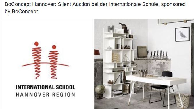 Silent Auction bei der Internationale Schule, sponsored by BoConcept