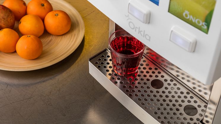 Orkla Foods Sveriges nya dryckeskoncept består av tre dryckesmaskiner, med varierande kapacitet och egenskaper, som anpassas utifrån kundens verksamhet och behov