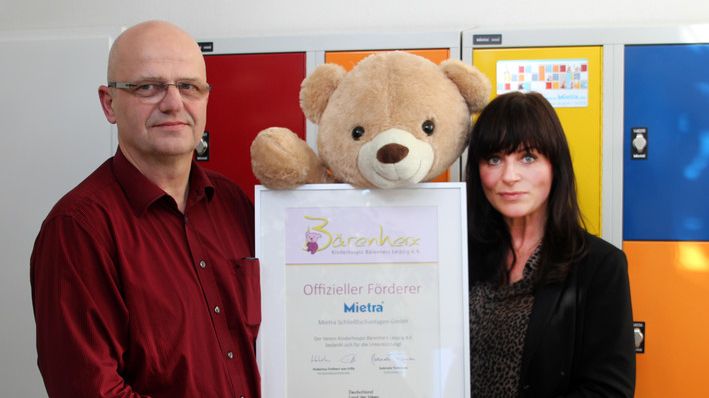 Enorme Spendensumme: Mietra, ein verlässlicher Förderer des Kinderhospizes Bärenherz