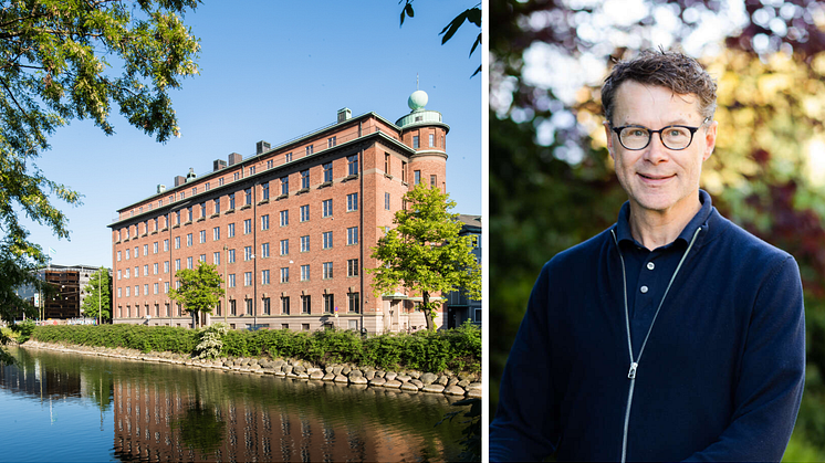 Arvid Liepe, CFO på Wihlborgs, bredvid den charmiga 30-talsfastigheten Sparven 15 i centrala Malmö, som under de senaste åren genomgått en omfattande och omsorgsfull ombyggnad för att uppnå modern standard och samtidigt bevara dess karaktär.