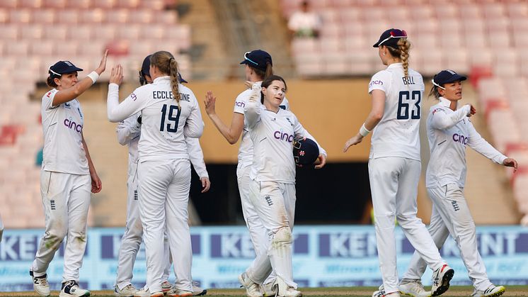 India Women v England Women Test match day one: Hosts finish on 410-7  