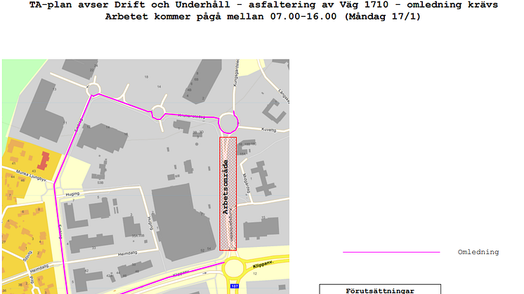 Asfaltering av Kungsgårdsleden 17 januari 