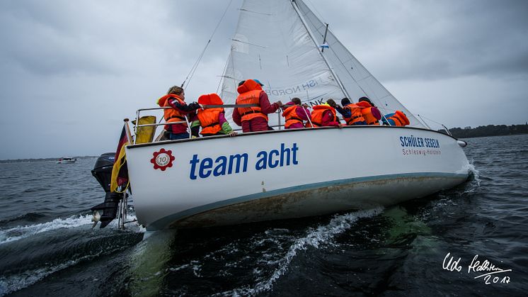 Am 08. September segeln über 100 Schüler*innen aus ganz Schleswig-Holstein beim SchülerCup 2021 auf der Kieler Förde. Foto: Udo Hallstein, Eckernförde