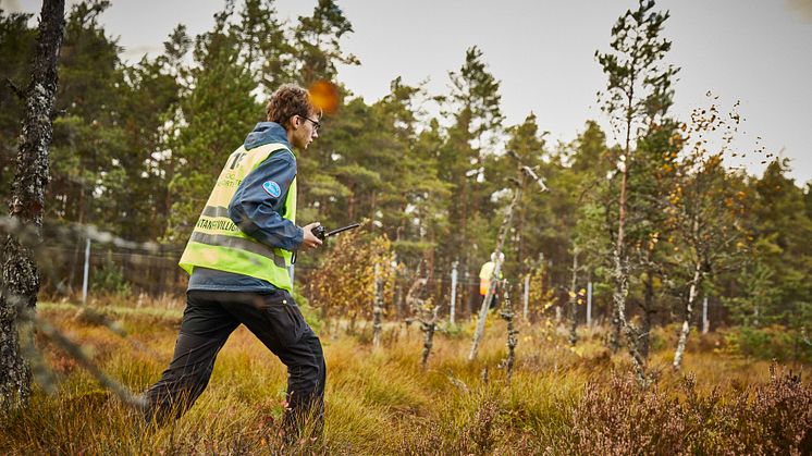 Här ses en del av en stor samverkansövning mellan länsstyrelsen i Jönköpings län och frivilliga försvarsorganisationer som genomfördes under oktober 2019.