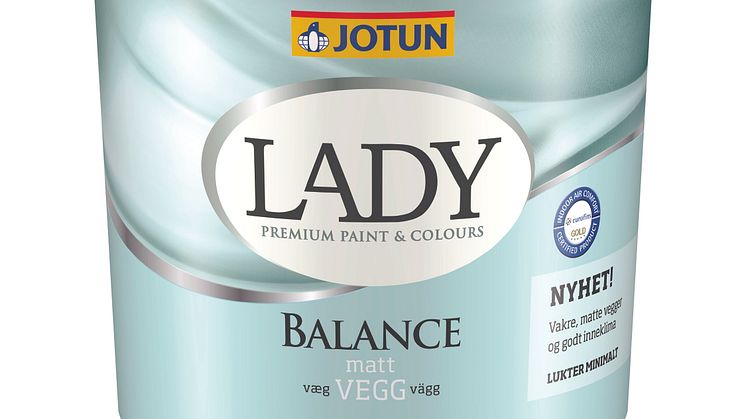 LADY Balance - väggfärg för bra inomhusmiljö