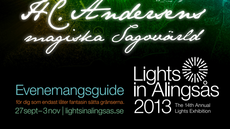 Broschyr med karta - Lights in Alingsås 2013