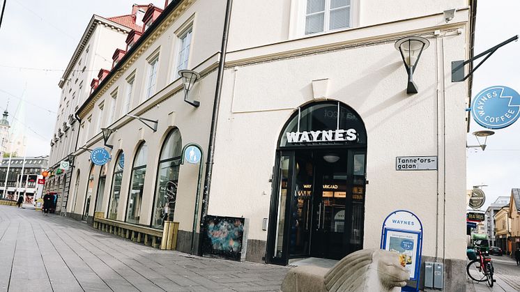 Waynes öppnar nytt kafé på Tanneforsgatan