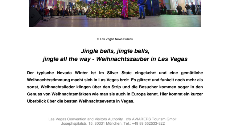 Jingle bells, jingle bells,  jingle all the way - Weihnachtszauber in Las Vegas