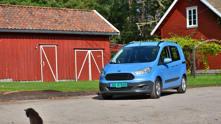 Nye Transit Courier fra Ford har allerede blitt svært populær blant norske varebilkjøpere.