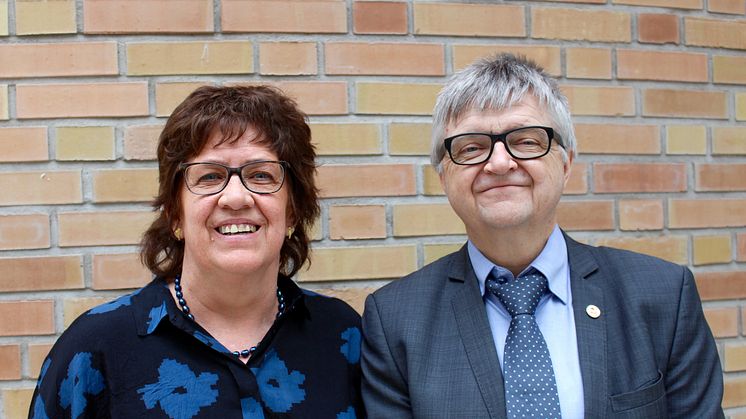 Initiativtagerene, Nina Volden og Harald Pedersen, fra Foreningen for hjerte- og lungetransplanterte