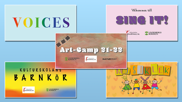 Nu börjar Kulturskolan Garnalias körer - och Art Camp