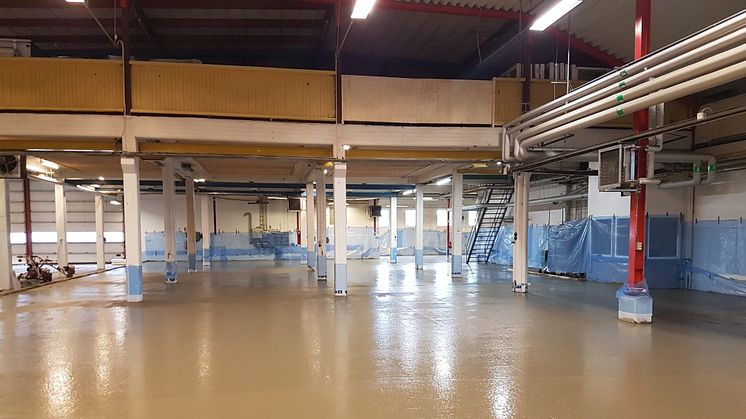 Fogfritt golv med Mapecrete System