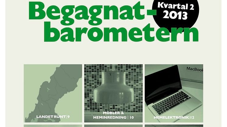 Begagnatbarometern Q2/2013: Utomhusliv och träningssug satte begagnathandeln i rörelse