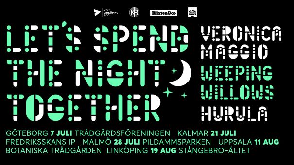 Let’s Spend The Night Together – en sommarkväll deluxe i Göteborg, Kalmar, Malmö, Uppsala och Linköping