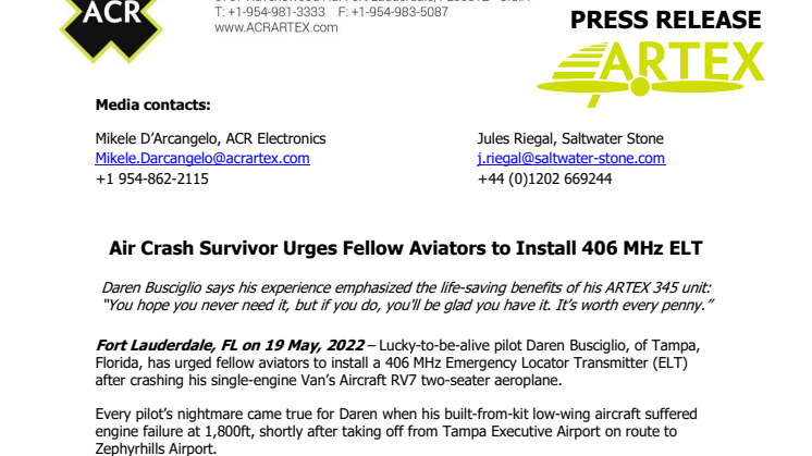 19 May 2022 - Air Crash Survivor Urges Fellow Aviators to Install 406 MHz ELT.pdf