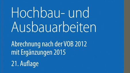 VOB im Bild – Hochbau- und Ausbauarbeiten 