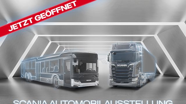 Die virtuelle Scania Automobilausstellung ist eröffnet und lädt bis 25. Oktober 2020 zu einem spannenden Webevent.