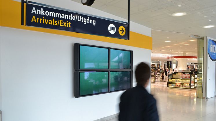 Internationell videokonst visas på flygplatsen