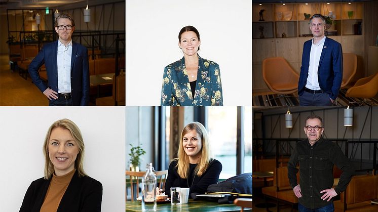 Alexander van Riesen, Åsa Sånemyr, Mårten Sjölin, Johanna Allhorn, Anna Nordlander och Arne Andersson är experterna i den nya rådgivningstjänsten Ehandel Rådgivning.