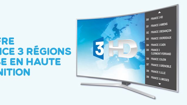 L’offre France 3 Régions passe en Haute Définition sur FRANSAT