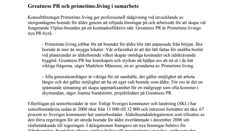 primetime.living helt ny konsulttjänst för gemenskapsboende