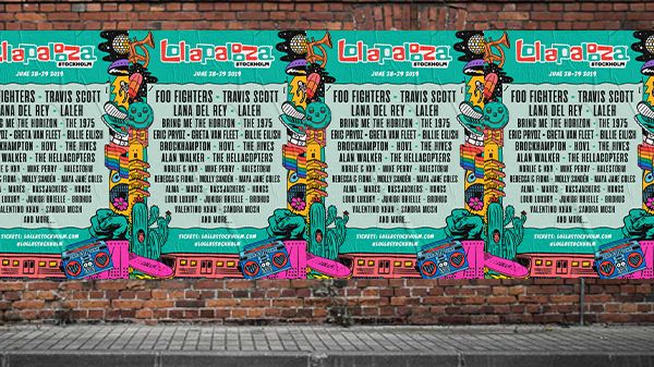 Artister klara till Lollapalooza Stockholm 28-29 juni. (Full lineup-poster bifogad för nedladdning längst ned)