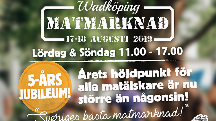 Delikatesser och Småkockarna på Wadköpings matmarknad 17–18 augusti