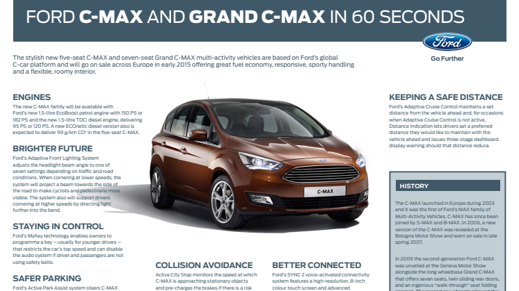 Ny Ford C-MAX og Grand C-MAX