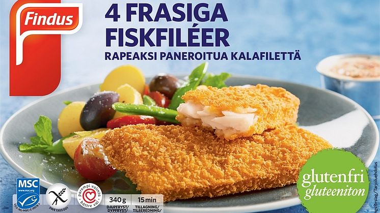 Glutenfrie fiskefileter fra Findus