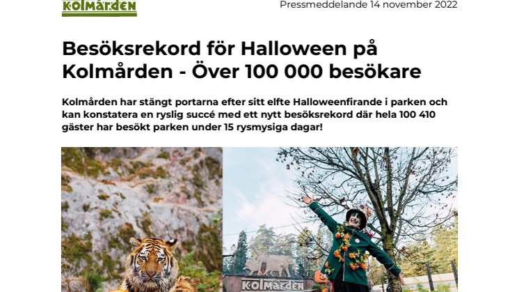 Besöksrekord för Halloween på Kolmården - Över 100 000 besökare.pdf