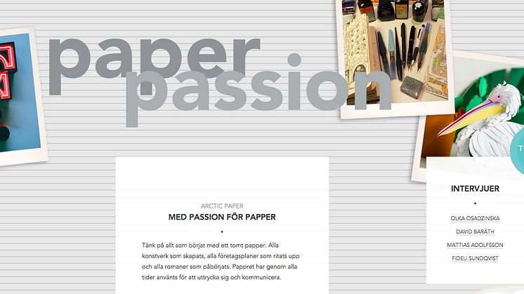 Arctic Paper och Mynewsdesk Content skapar passion för papper