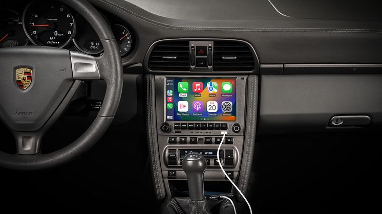 Porsche Classic gør det nu muligt at få Apple CarPlay og Android Auto til en række nyklassikere.