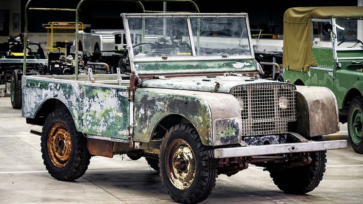 Restaurering av forsvunnet Land Rover starter jubileumsåret