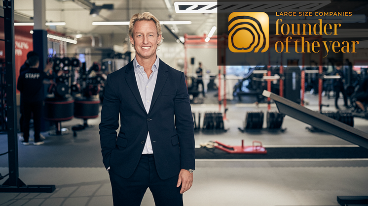 Christian Ask, founder of Fitness24Seven, received the Growth Rings in Gold for the global award Founder of the Year Large Size Companies at the Founders Awards Gala held at Stockholm City Hall on September 22.