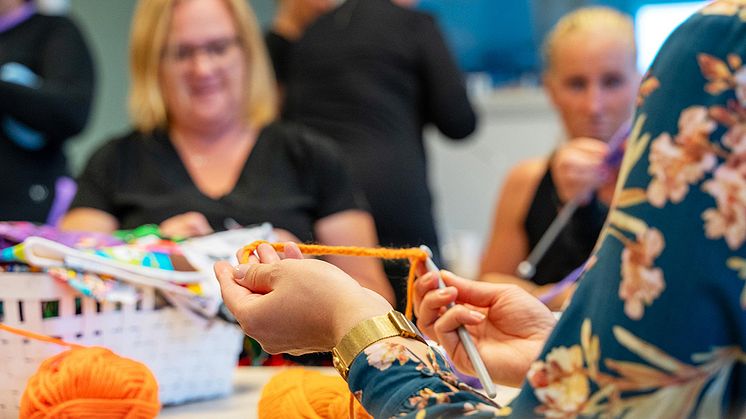 Från invigningen av textilateljén på Östragårdens förskola i Åkarp.