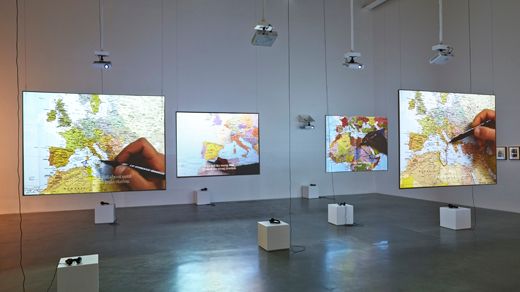 Bouchra Khalili – The Mapping Journey Project, video installation at New Museum 2014