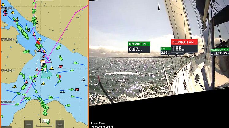 High res image - Raymarine - Augmented Reality Sailboat