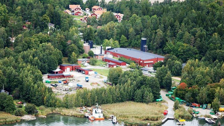 Reningsverket i Margretelund. Foto: Roslagsvatten