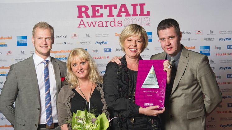 Vinnare Årets säkerhetslösning, Retail Awards 2012, KF/Coop