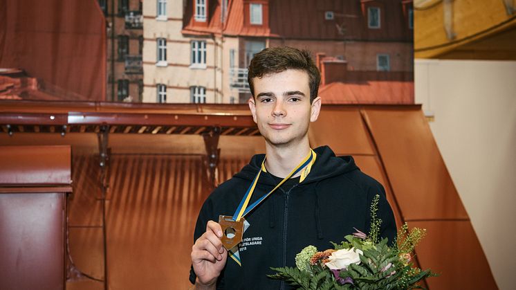 2:a Gustav Mattsson från Anders Ljungstedts gymnasium, Linköping