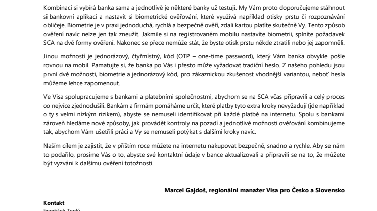 Marcel Gajdoš: Online platby se mohou od roku 2021 změnit