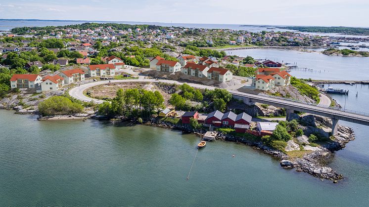 Donsö brofäste från luften