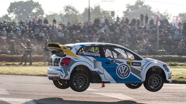 Volkswagen-föraren Johan Kristoffersson tillbaka på medaljplats i rallycross-VM