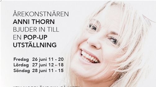 Konstnären Anni Thorn gästar Örebro 26 Juni-28 juni med utställningen ”EN NORRLÄNDSKA PÅ VIFT”