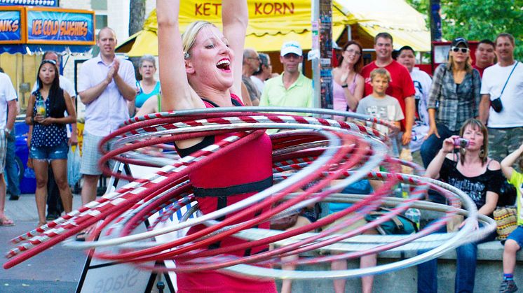 Kimberly Craig är en av fyra gatuartister som kommer till Stortorget på torsdag 3 augusti kl. 14.00. 