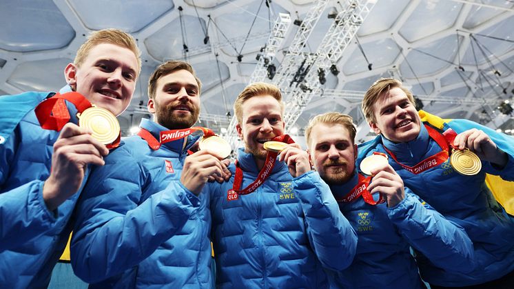 Lag Edin tog det efterlängtade OS-guldet i Peking. (Foto: Stephen Fisher/WCF)