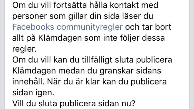 Facebook censurerar Bröstcancerfondens sida "Klämdagen" pga samma bild som de återpublicerat på Bröstcancerfondens andra Facebooksida