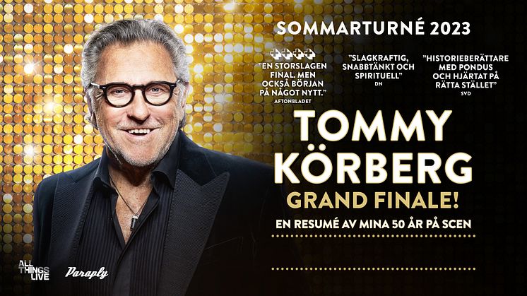 Tommy Körbergs 'Grand Finale' till Vadstena, Visby, Kristianstad och Kalmar!