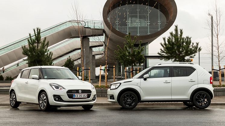 Hybrid-teknik er nu standard i Suzuki Swift og Ignis